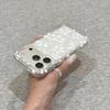 White Flower Drop-proof Transparent Phone Case for iPhone 14/15/16/17 Pro Max