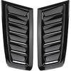 Bonnet Vents 2Pcs RS Car Front Engine Hood Bonnet Vents Air Inlet ABS Universal Air Intake Cover(Chrome Silver)