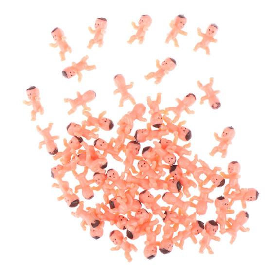 Plastic Babies Set for Baby Shower Games 1 Inch Mini Babies Figurines