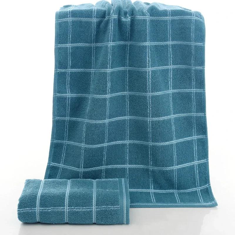 40x90cm Plaid Cotton Men And Women Washcloth Bathroom Towel Bathrobe Beach Sun Bath Sauna Large Towel Yoga Gym Sports Adult Gift