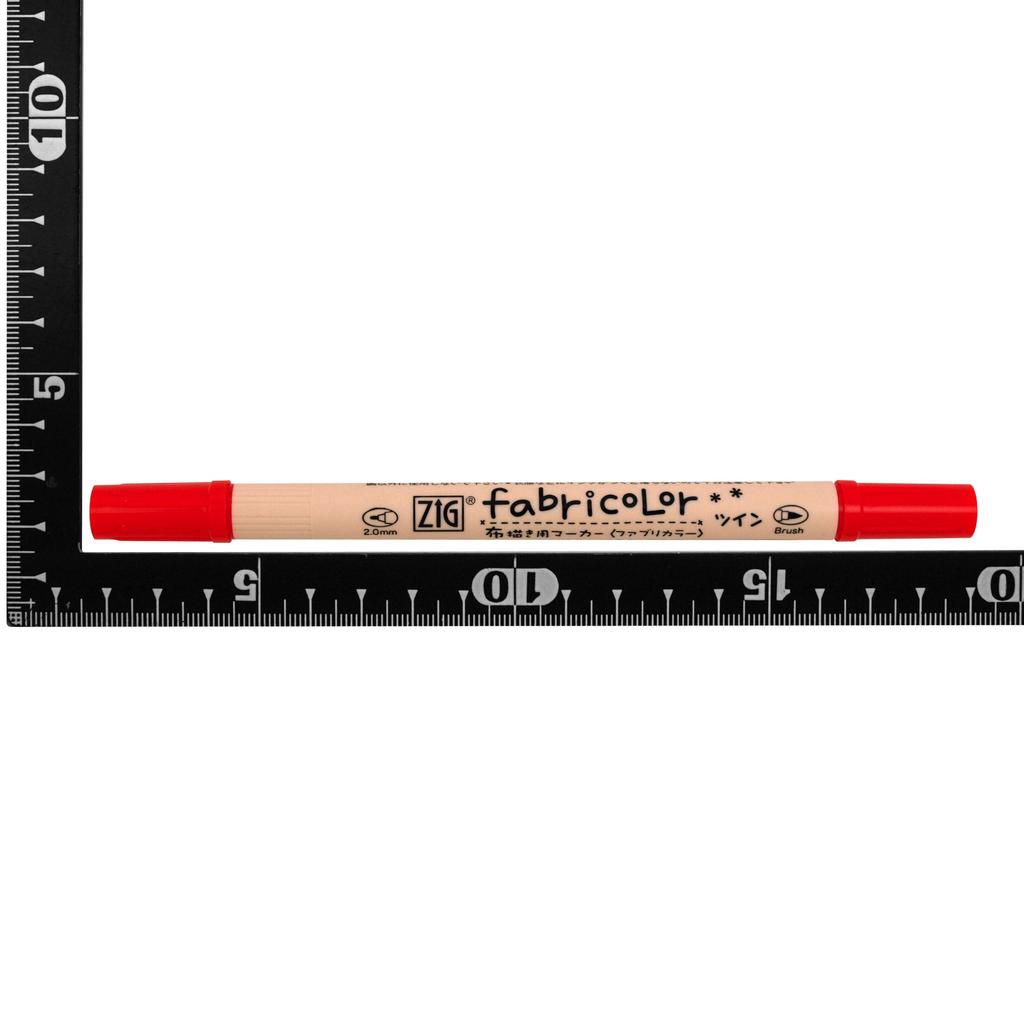 Kuretake Fabric Fabric ZIG Fabric 12 Water-based Pen, Writing, Color, Colors, TC-4000A/12V