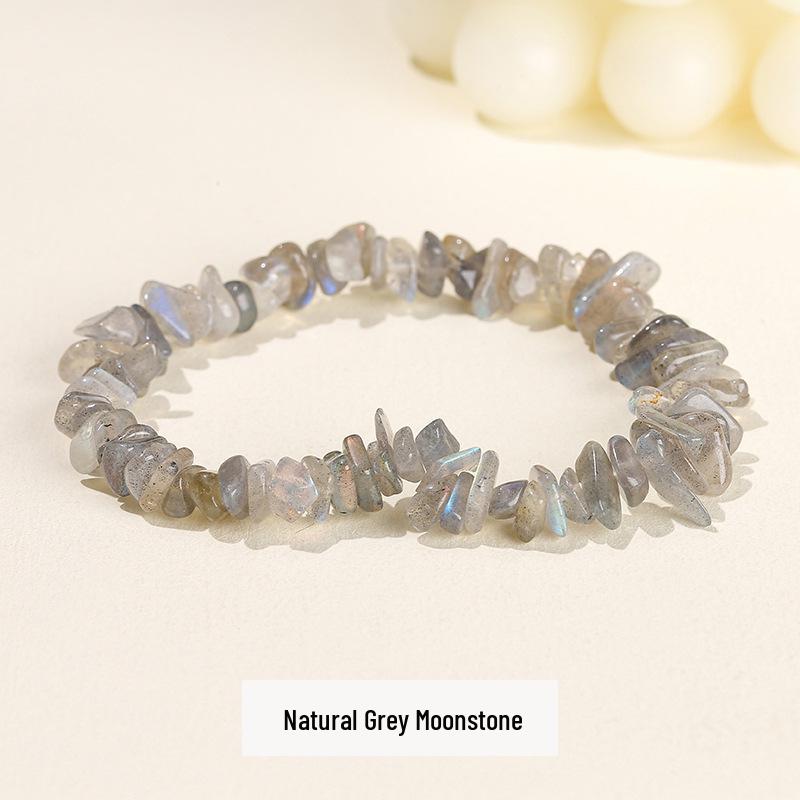 Jingdong Seven-Color Agate Chip Elastic Bracelet