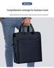Waterproof Oxford Cloth A4 Document Tote Bag with Double Layers for Conference and Study