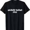 Funny Viral Influencer Brain Rot Slang Skibiti Toilet Rizz T-Shirt