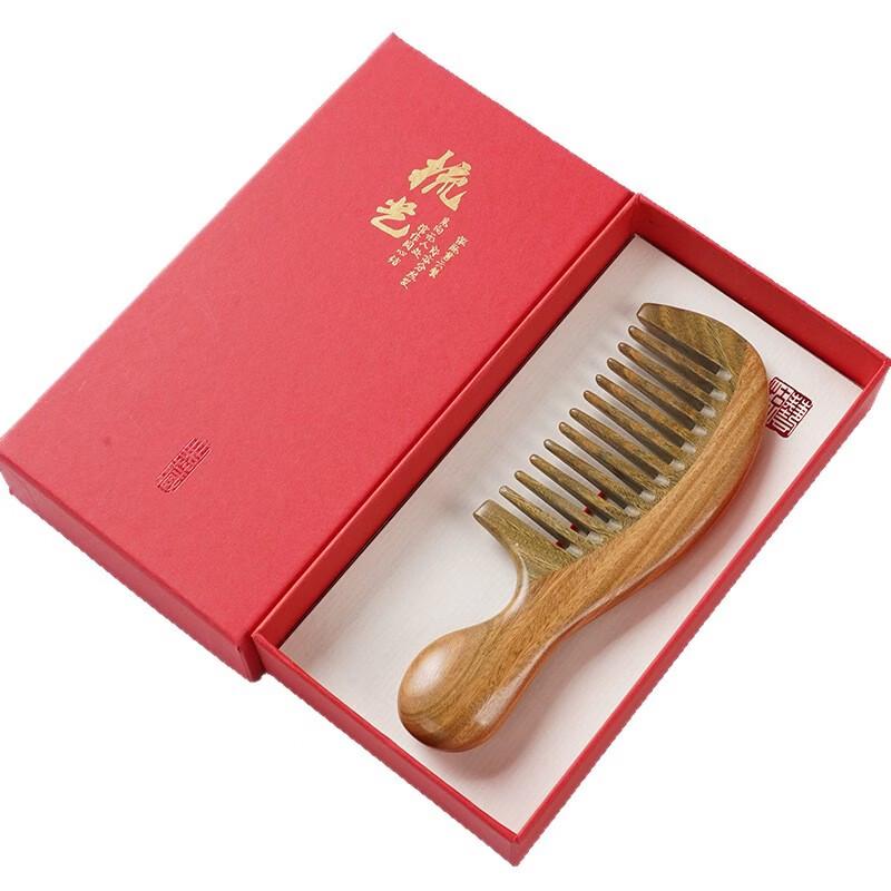 Beiduoyang Natural Green Sandalwood Comb