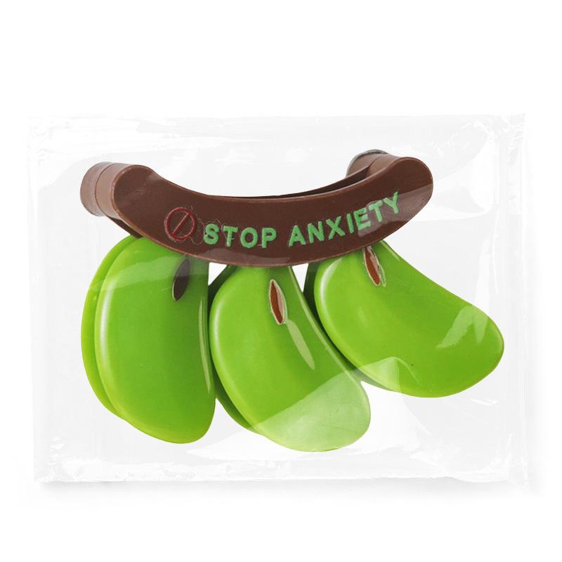 Plastic Banana Magnetic Sealing Clip Moisture-proof Hand Press Fresh-keeping Clip Multifunctional Household Food Bag Clip