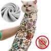 Self-Adherent Cat Restraint Wrap Anti-Scratch Cat Calming Wrap Folding Cosmetic Bag  Home