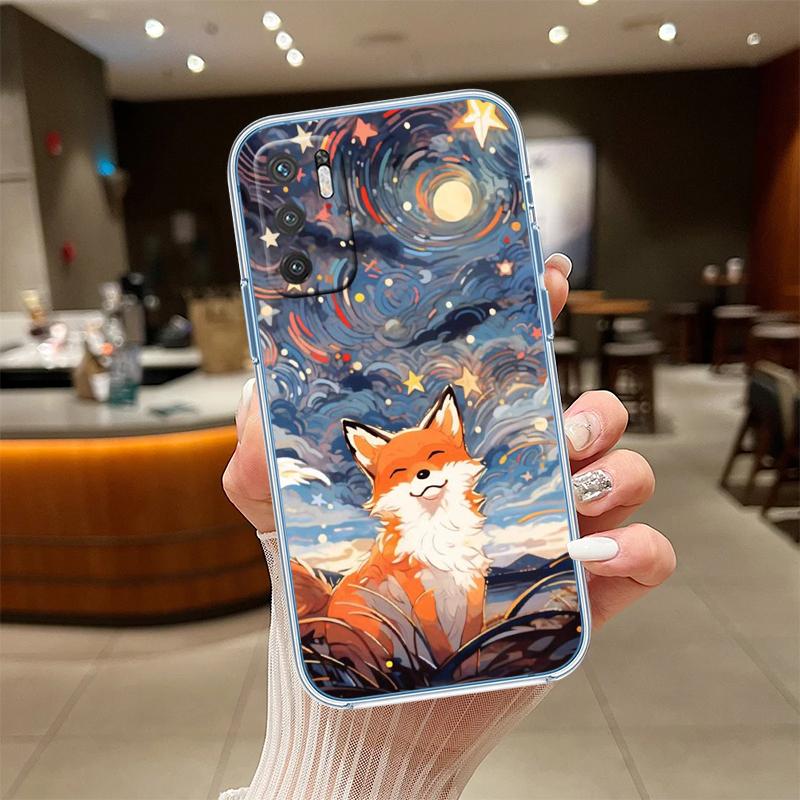 RE31 fox cute Transparent Phone Case for Motorola Moto G40 G04 G05 One Ace Action  Fusion + Plus Hyper Macro Vision Zoom