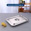 Qianxing 201 Stainless Steel Square Food Tray with Flat Lid
