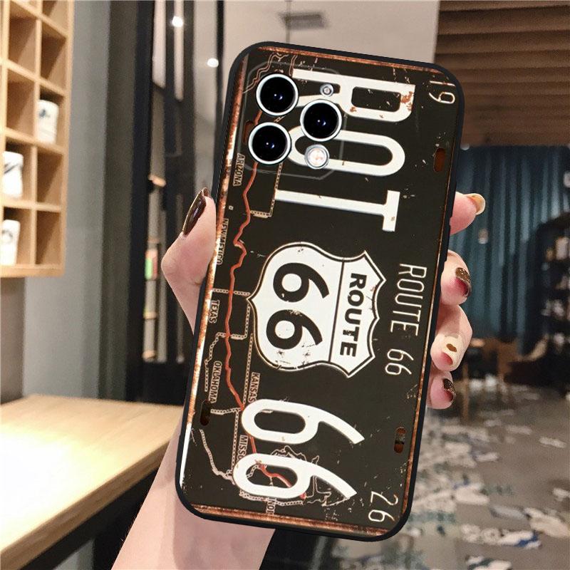 Phone Case For iPhone 17 Pro Max Air 16 15 14 13 Pro Max 15 16 Pro 15Plus SE Retro License Plate  Mobile Phone Case Funda