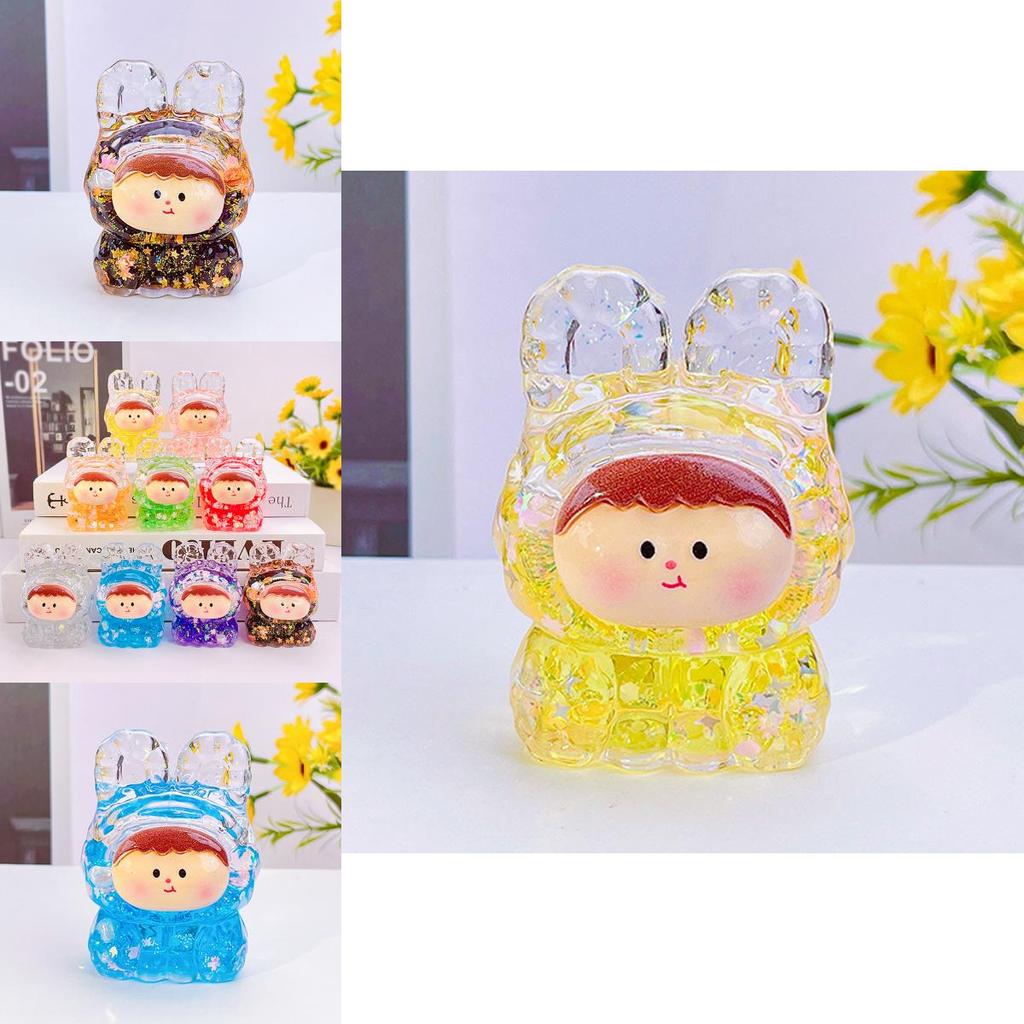 Entzückende Cartoon Lilith Figur Nachtlicht mit leuchtendem Glitzer für Heimdekoration