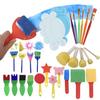 Mehrere Stile Verfügbar Farbe Aquarellmalerei Schwamm Pinsel Rolle Stempel DIY Zeichenwerkzeuge Kunst Malzubehör