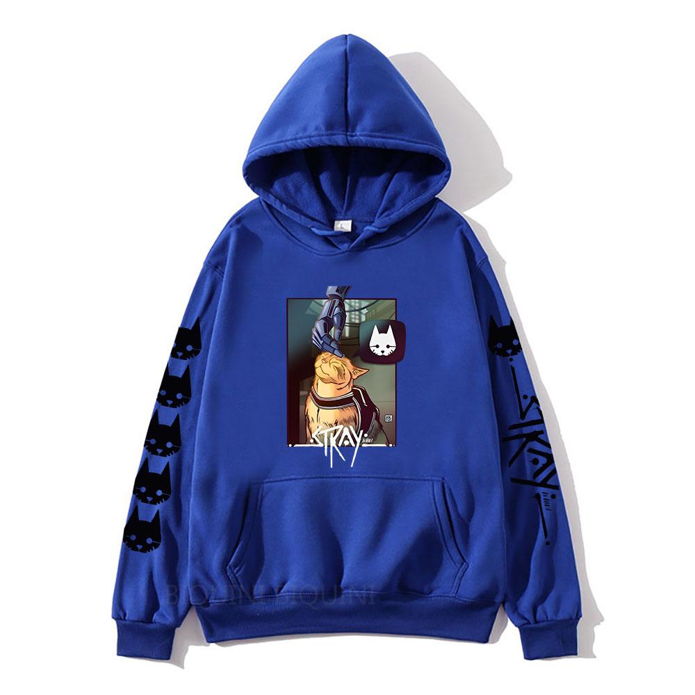 Momo and Cat Cartoon Graphic Hoodies Men/Women Hot Game Stray Print Sweatshirts StrayCat StrayMomo Pullovers Autumn/Winter Male