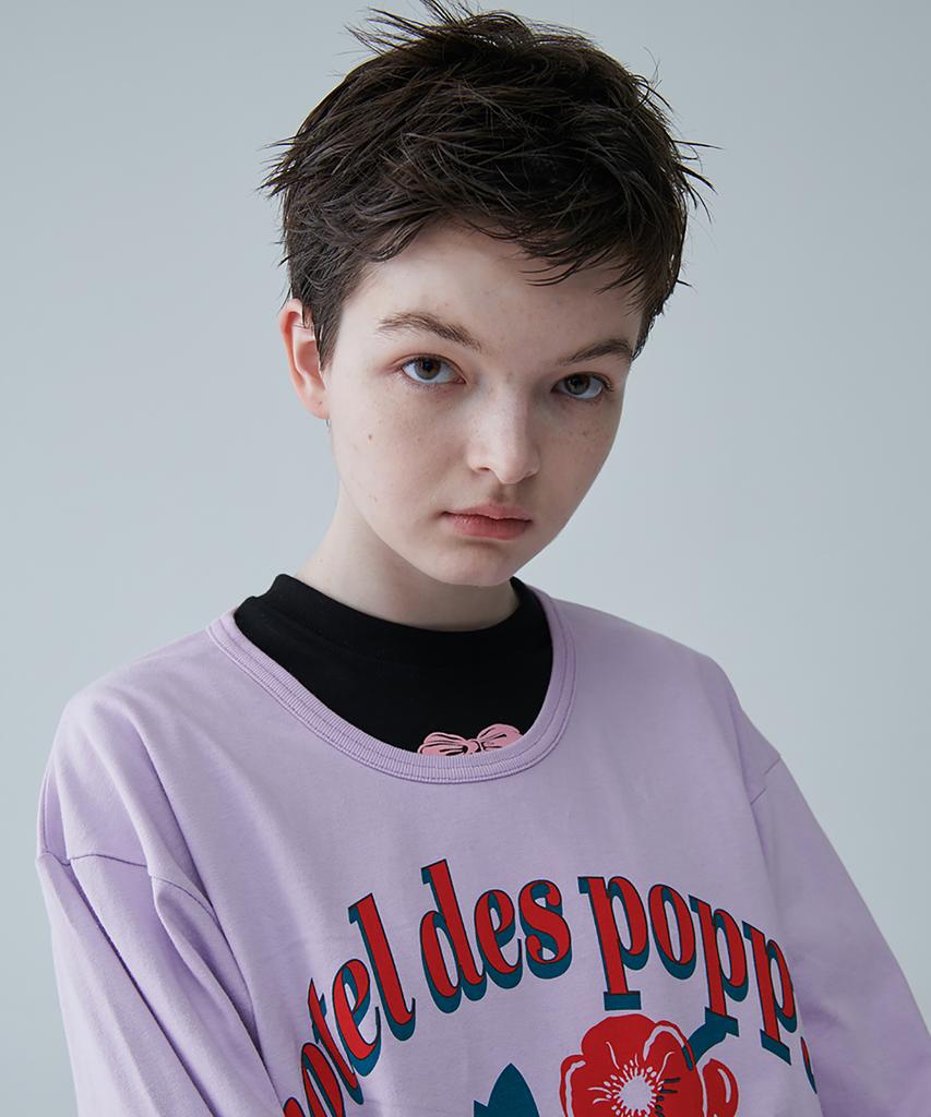 MIMICAWE Poppy Runner Long Sleeve T-Shirt / Purple