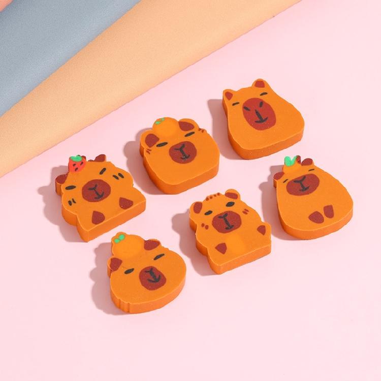 10 Pcs Capybara Erasers Funny Pencil Erasers Lovely Animal Eraser Back to School Erasers Prizes Gift for Classroom