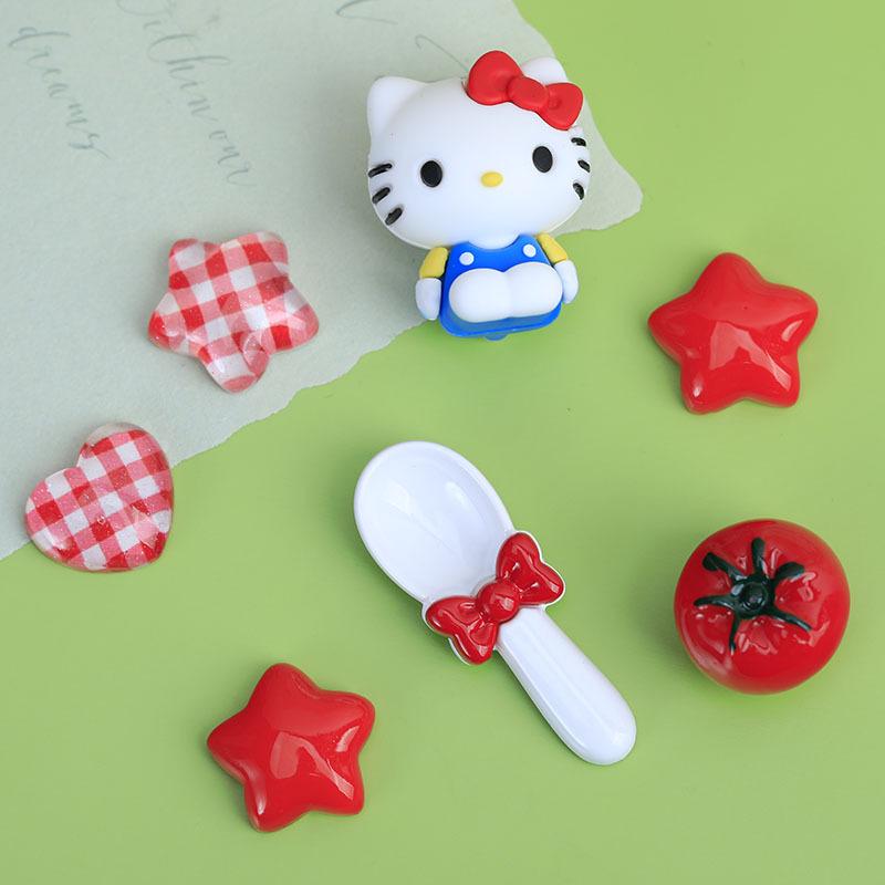 Xiaohongshu-Style Shoe and Hair Accessories: Hole Shoes Decorations, Hair Clips, Ties, Refrigerator Magnets