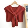 Vielseitiger gestrickter Schulterwickel im koreanischen Stil für Damen