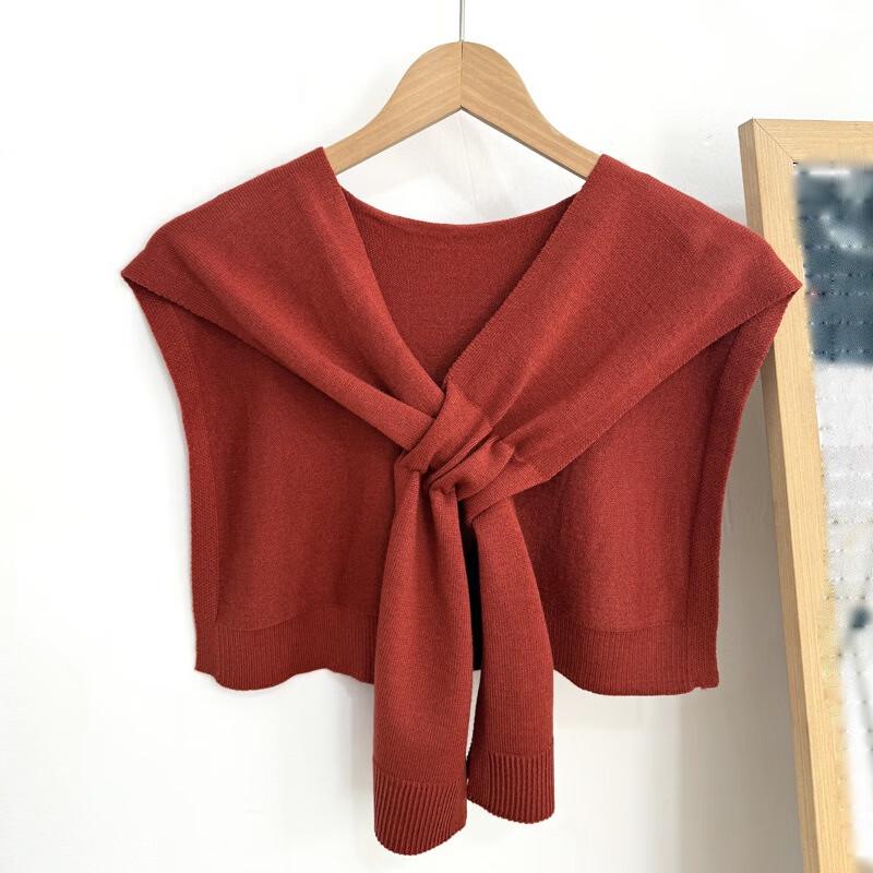 Vielseitiger gestrickter Schulterwickel im koreanischen Stil für Damen