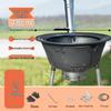 Thickened Movable Outdoor Wood-Burning Stove for Large Pots - Perfect for Family Use in Rural Areas