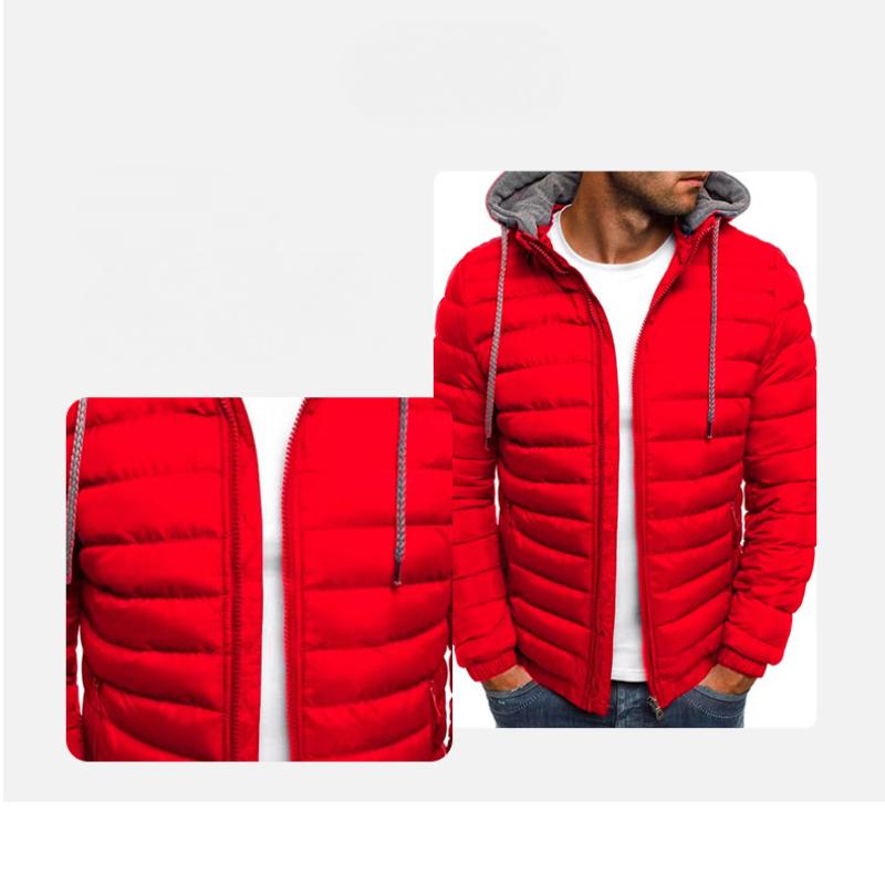 Autumn And Winter New Trendy American Thickened Sports Jacket Men's Outdoor Loose Casual Solid Color Hooded Jacket Large Size