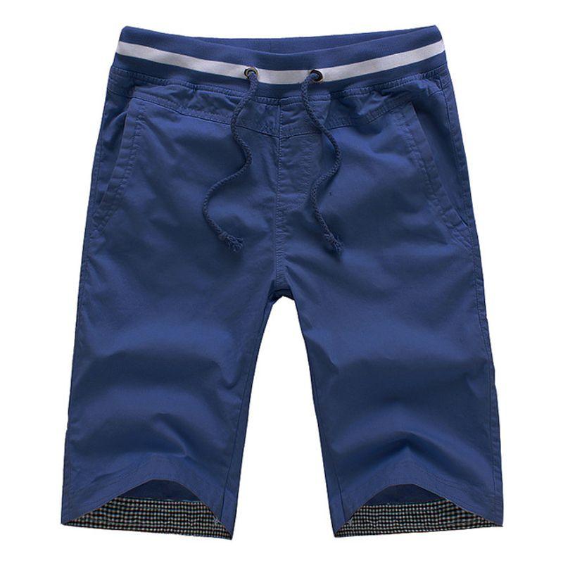 

Five-Point Pants Middle Pants Beach Pants Shorts Dark blue L