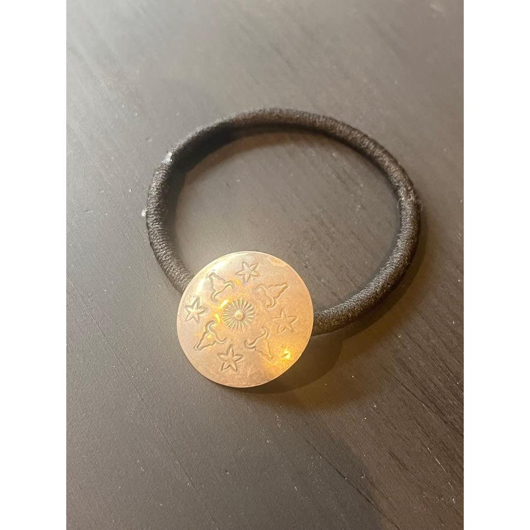 Used [New] Indian Jewelry Hair Tie Concho Navajo sv925