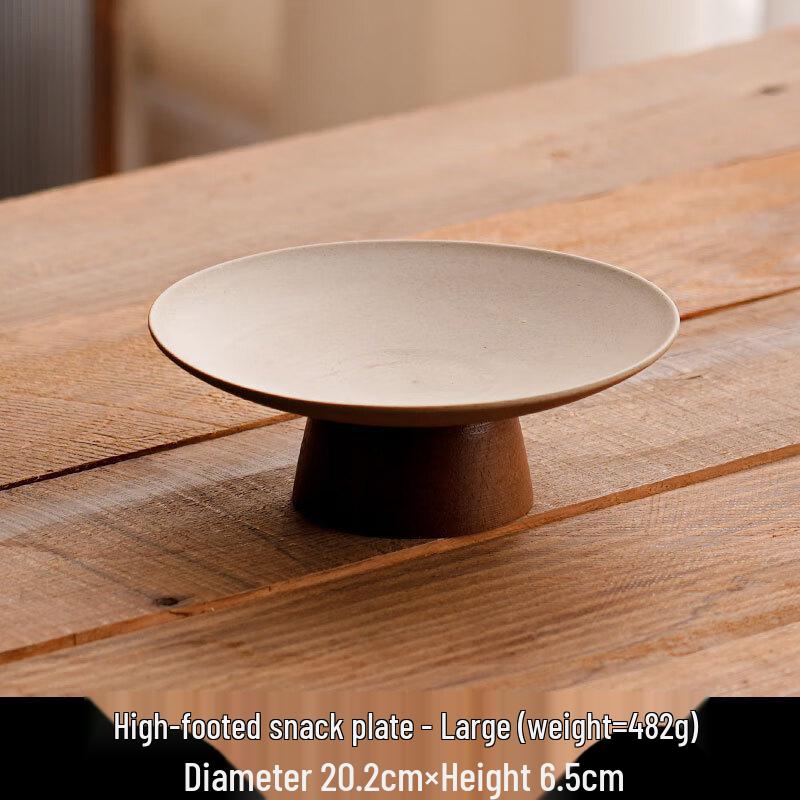 Chinese Style Coarse Pottery Snack Plate