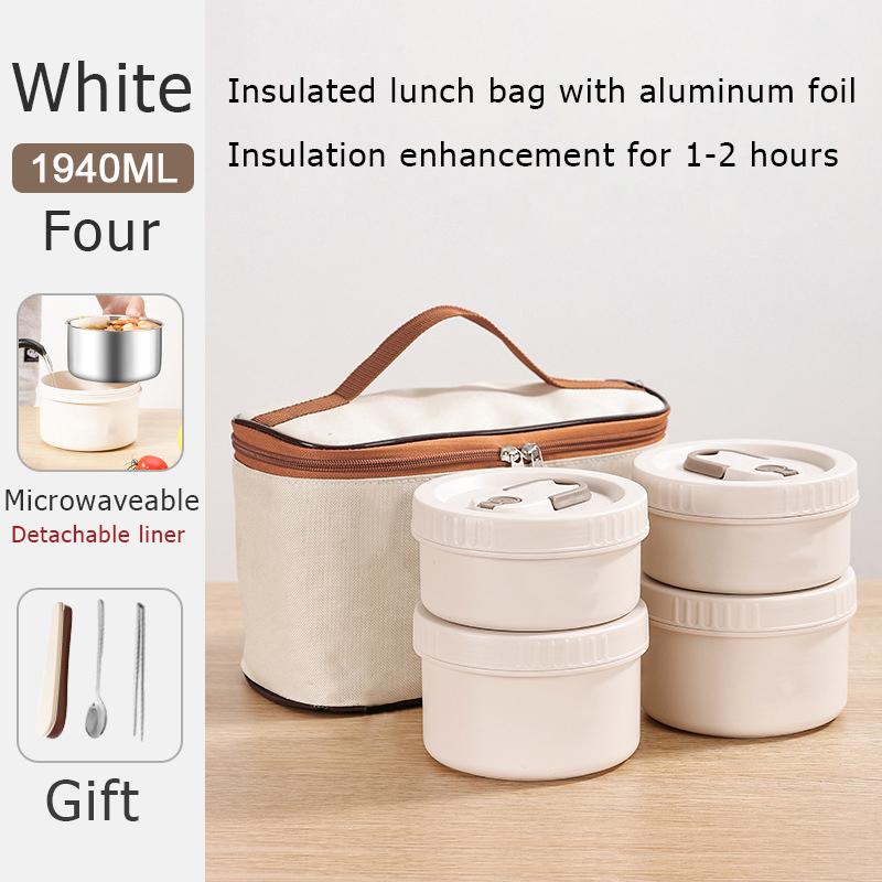 New Thermal Lunch Box Portable Japanese Style Bento Box Lunchbox Leakproof Food Container Microwave Oven Dinnerware for Students