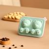 1pc Silicone Bear Ice Maker Mold with Clear Lid Like Top , Non Toxic, Flexible , Easy Clean Ice Cube Tray with Paw Print Feet , Ears Design