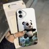 Chubby Panda Back Phone Cover Case for iPhone 17 Pro Max 11 XS 13 Pro XR 12 Air 15 Plus 16 14