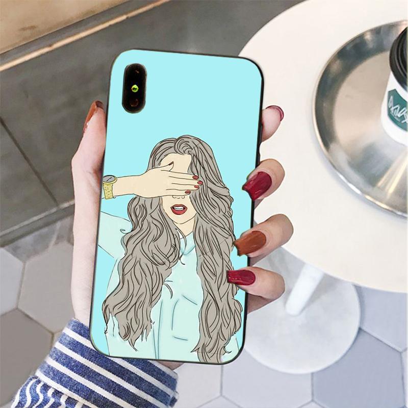 Husă de telefon Sunshine Girl pentru iPhone 11 12 pro XS MAX 8 7 6 6S Plus X 5S SE 2020 XR