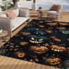 Halloween Pumpkin Area Carpet Versatile Indoor Outdoor Festive Mat for Living Room Bedroom Home Office Hand Washable Decor Rug