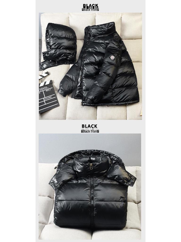 Unisex Winter Helle Daunenjacke: Super dick, kurz, warme weiße Entendaune