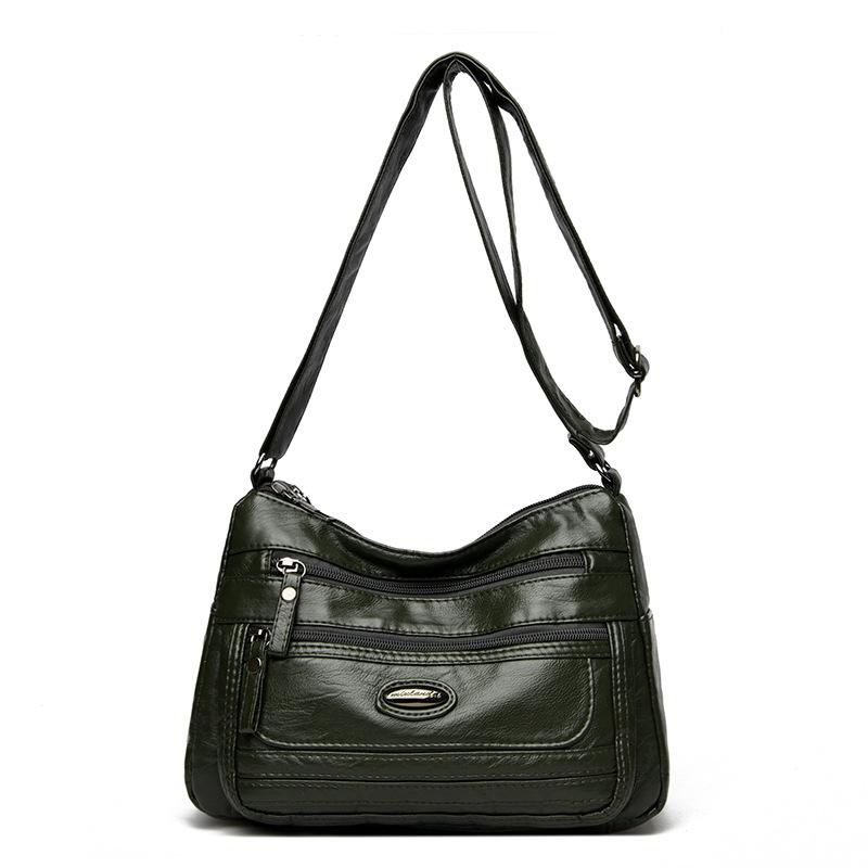 Large Capacity Shoulder Bag Women's Crossbody Bag Soft Leather Mother Bag