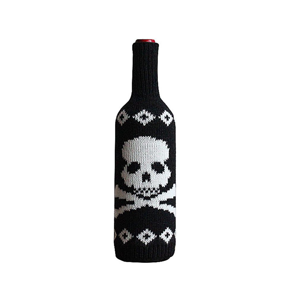 

Fashion Happy For Home,Bar Champagne Bottle Bag Party Decor Halloween Wine Bag Wine Bottle Cover skeleton