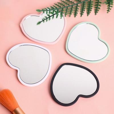 Handheld Handheld Mirror High-definition Beauty Make-up Mirror Heart-shaped Mirror  Makeup Tool