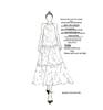 French-Style Summer Chiffon Halter Neck Dress with Embroidered A-Line Skirt