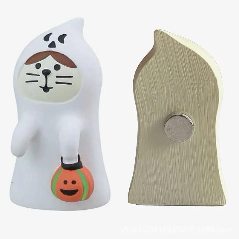 Resin Cute Cartoon Cat Fridge Magnetic Sticker Kawaii Zakka 3D Refrigerator Magnet Magnets Home Decoration Creative BirthdayGift