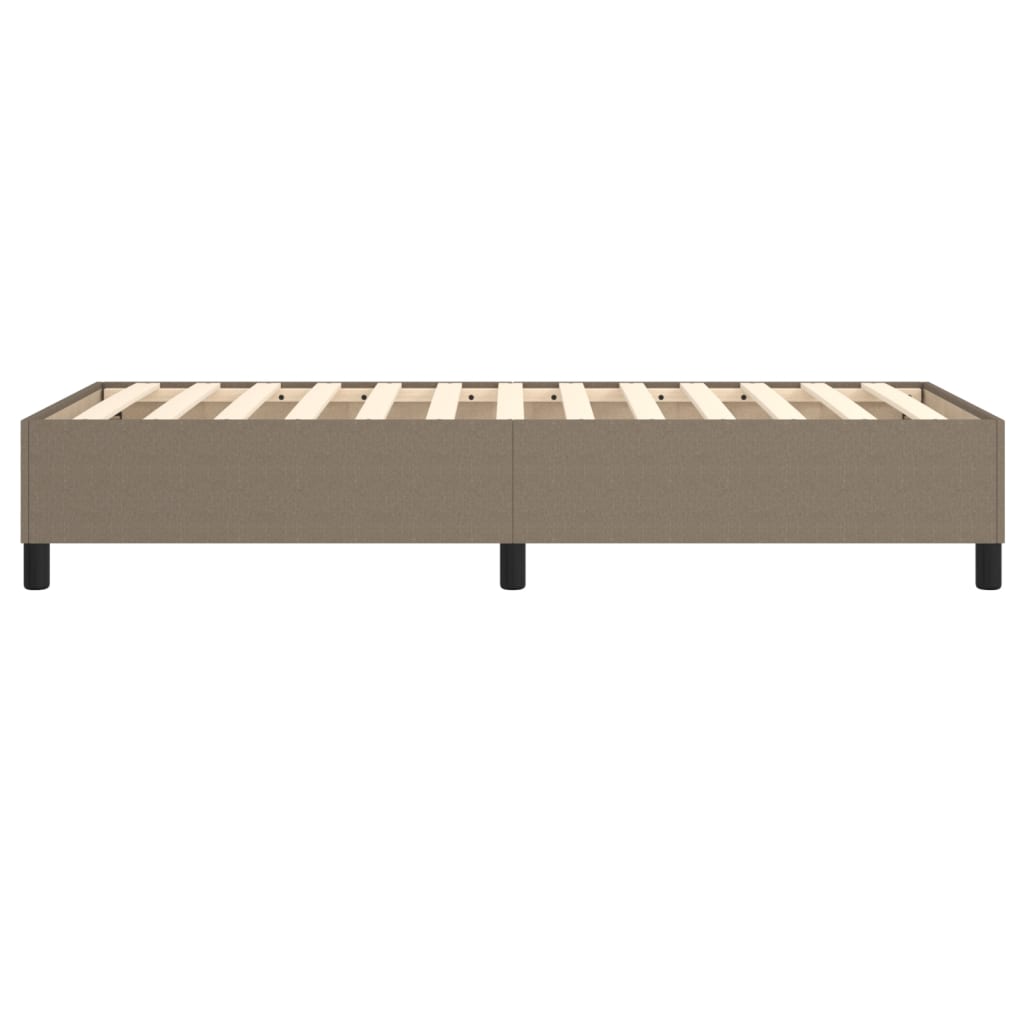 Vidaxl Bed Frame Without Mattress, Taupe, 100X200 Cm, Upholstered
