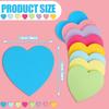 Teling 48 Pcs Heart Sticky Notes, 2160 Sheets Heart Shaped Sticky Notepads, 3 X 3 Cute Self Sticky Notepads Colorful Power Notes for Valentine's Day