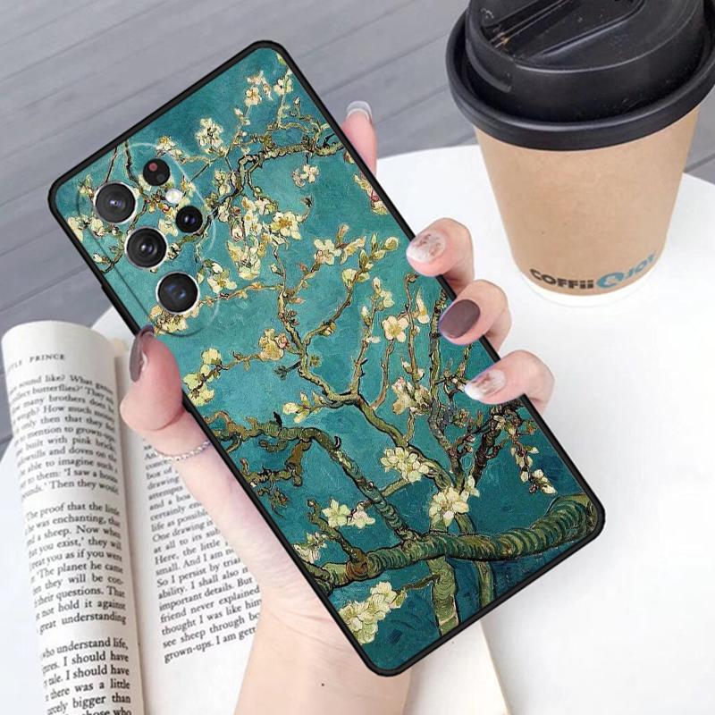 Custodia per telefono con Pittura a Olio di Van Gogh per Samsung Galaxy S24 S25 Ultra S21 S22 Ultra S10E Note 10 Plus Note 20 FE S23