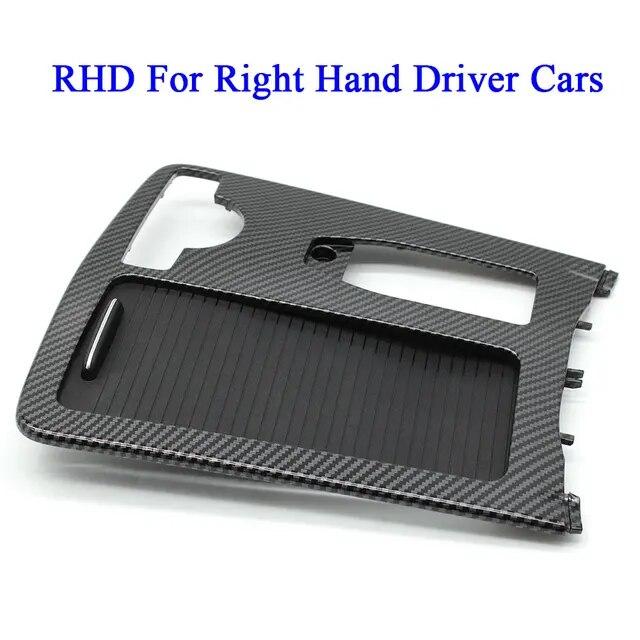 Interior Center Console Carbon Fiber Cup Holder Cover Armrest Storage Box Rolling Blind Panel For Mercedes Benz W204 W212 W207