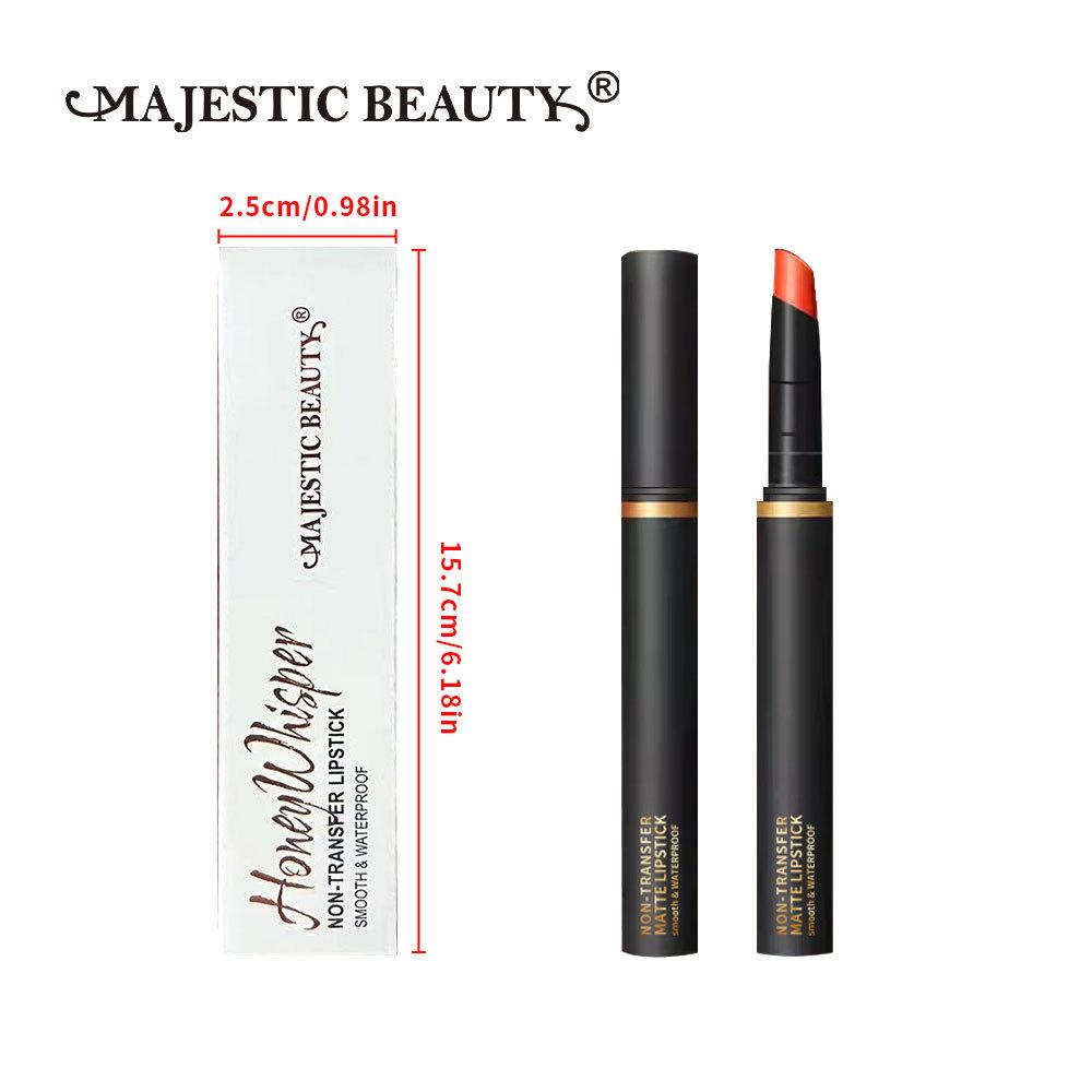 Misiou Beauty Velvet Matte Thin Tube Lip Glaze, samtmatter, leicht zu färbender, nicht leicht zu verfärbender, nicht leicht zu verblassender Lippenstift
