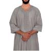 2025 Men's Middle Eastern Embroidered Mid-Sleeve Moroccan Robe