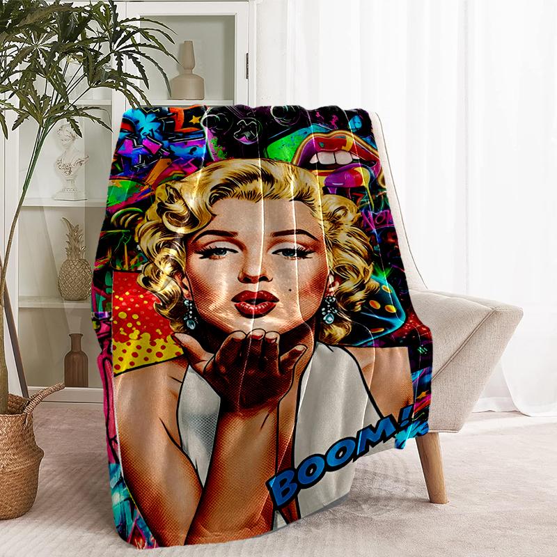 Singer Print Blanket - Soft & Comfortable, for Bedroom, Travel, Sofa, Home Decoration - Birthday Christmas Gift for Friend
