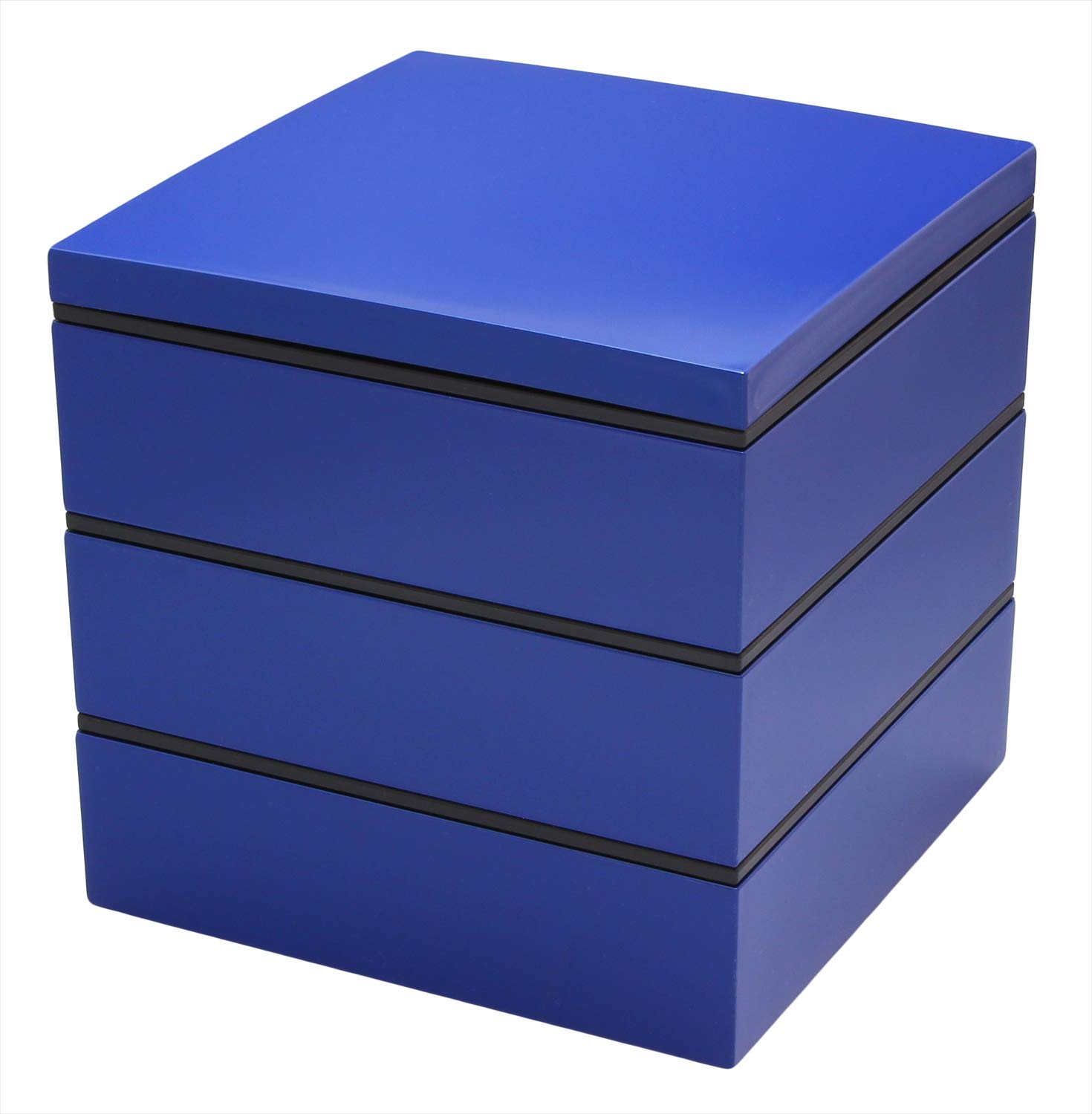 

Ланч Яманака Лак Простой Стиль 3 Яруса 9 Коробок, (с разделителями), Темно-синий, M16704-7 синий