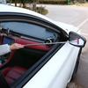 Telescopic Car Rearview Mirror Squeegee Brush for Windshield & Window Cleaning