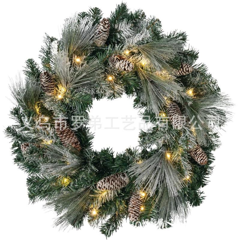 Christmas Wreath Door Hanging Decor Home Mall Window Party Festive Simulation Ornament