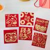 6 Stück Chinesische Rote Umschläge Päckchen Hong Bao Frühlingsfest Zubehör für Hochzeit