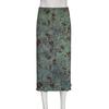 New Printed Loose A-line Skirts Women Fashion Summer Street Retro High Waisted Hip Hugging Skirts Spicy Girl Casual Simple Elegant Clothing